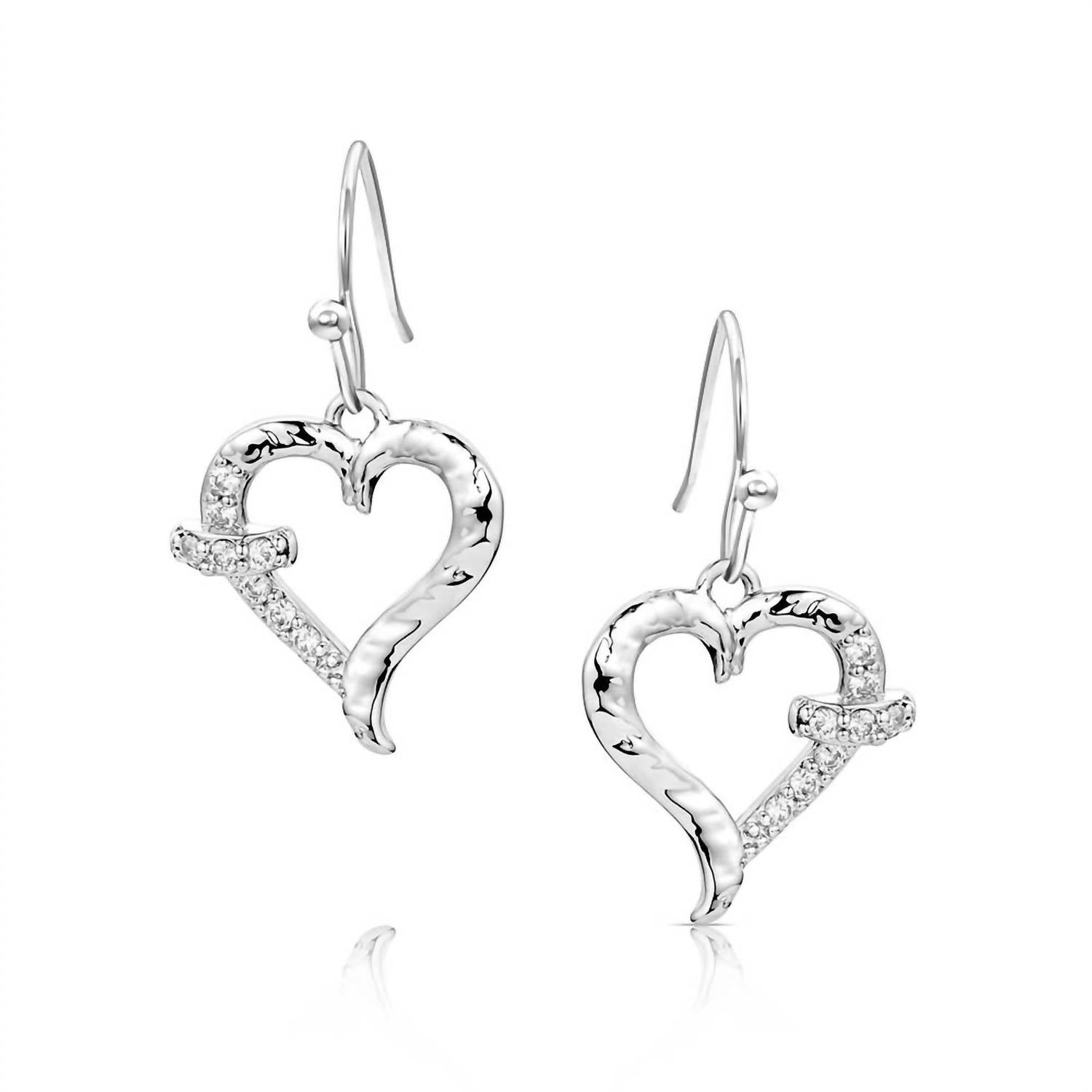Montana Silversmiths - Women's With Love Heart Dangle Earrings