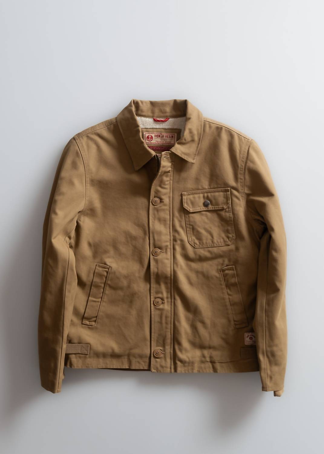 Iron & Resin Men's Usn A2 Jacket in beige - men's jacket