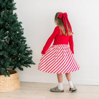 Kickee - Kid's Long Sleeve Twirl Dress With Pockets