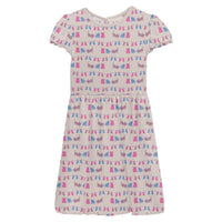 Kickee - Girls' Bamboo Flutter Sleeve Twirl Dress