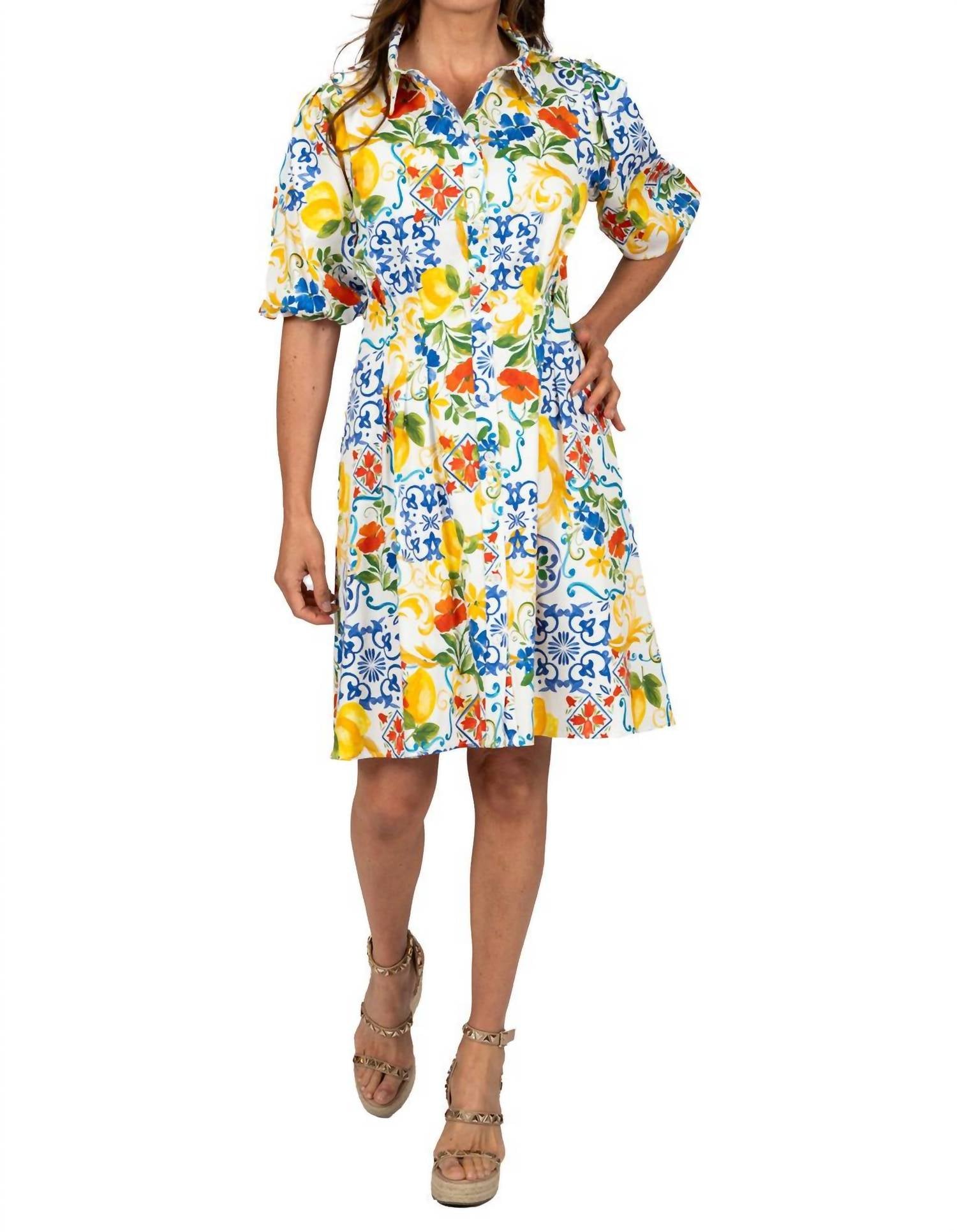 Scapa - Floral Button Down Midi Dress