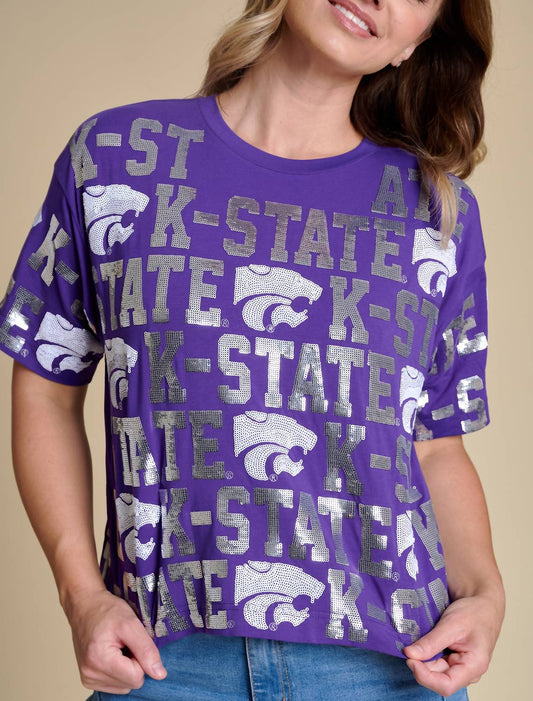 Stewart Simmons - The Sequin Repeat Tee Kansas State
