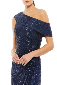 Mac Duggal - Sequined Drop Shoulder Gown