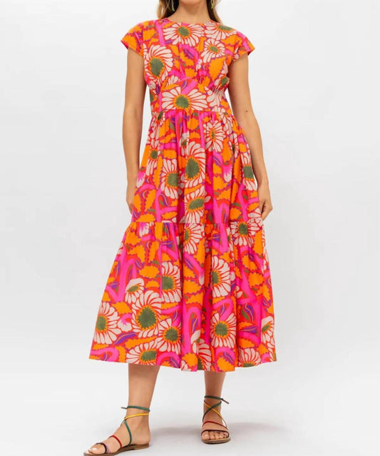 Oliphant - Cap Sleeve Midi Dress