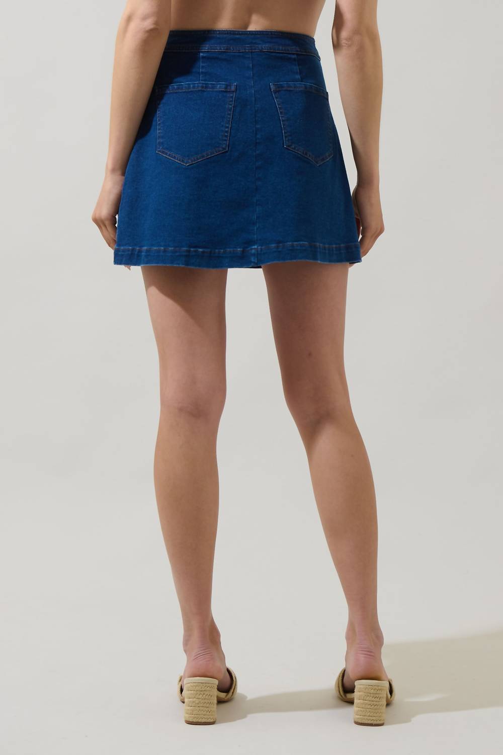 Sugarlips - Lavinia Denim Malty Mini Skirt