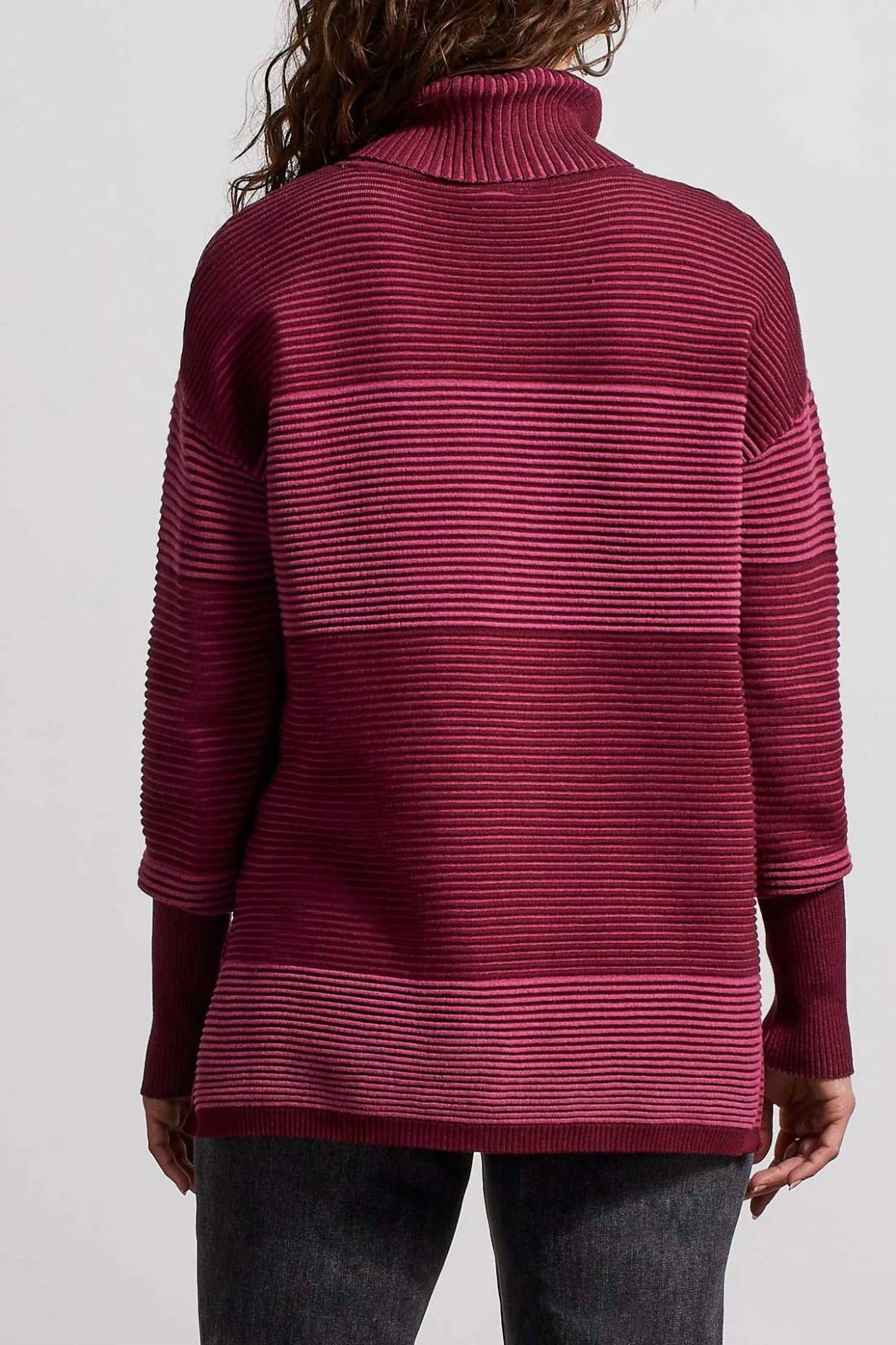 Tribal - Textured Turtleneck Top