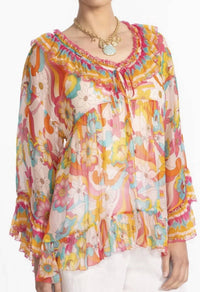 Johnny Was - Ruffle Tie Blouse