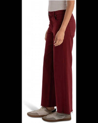 Kut From The Kloth - Meg High-Rise Fab Ab Wide Leg Raw Hem Jeans