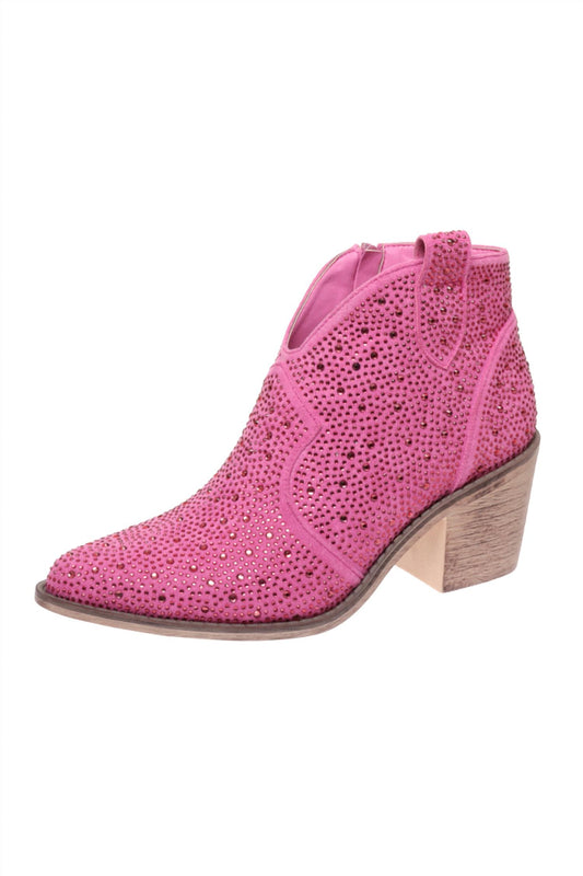 Olem - Women's Made For Fame Rhinestone Booties