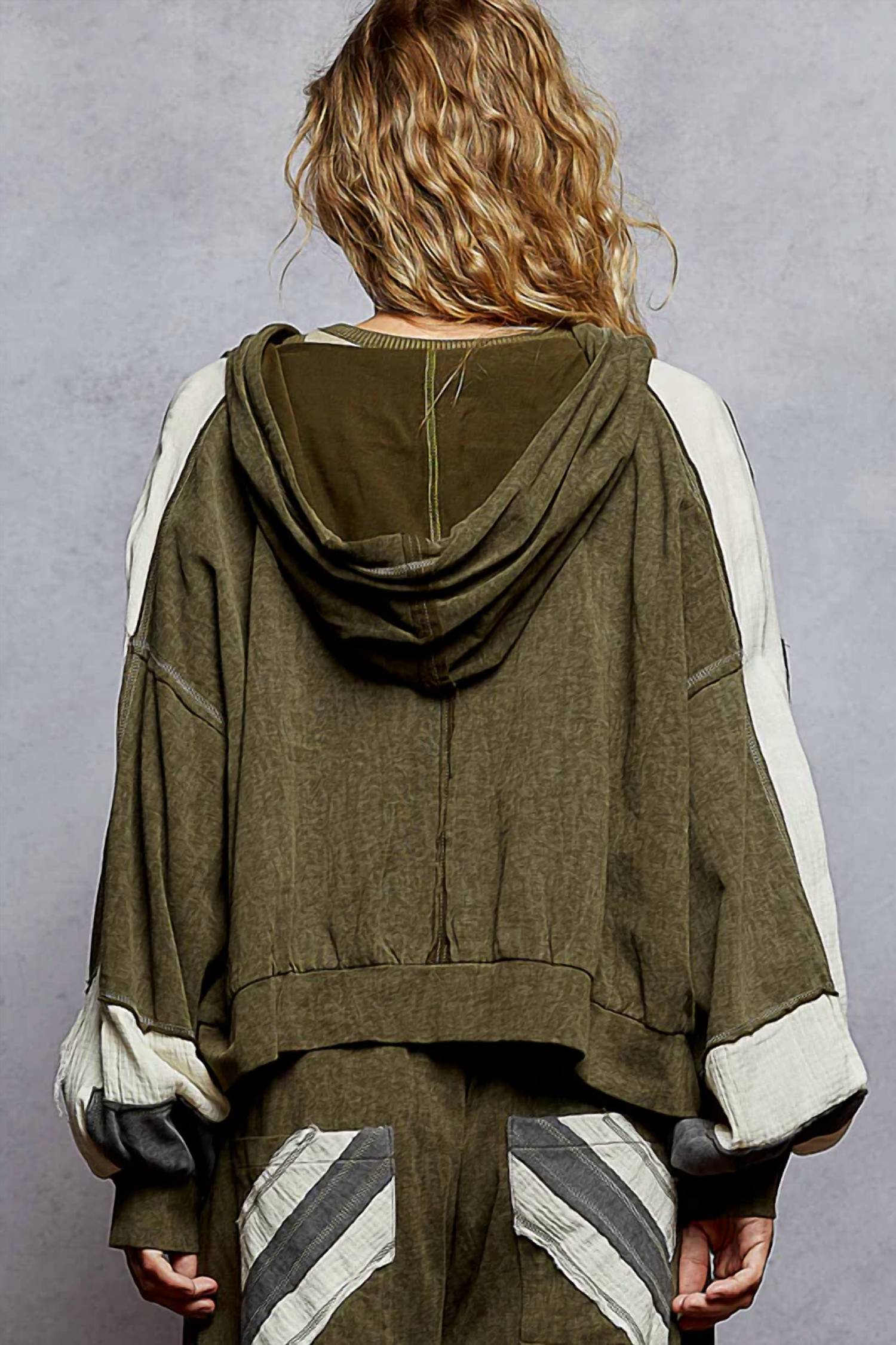 Pol - Vintage Hooded Zip Top