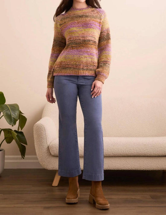 Tribal - Boucle Yarn Dye Mock Neck Sweater