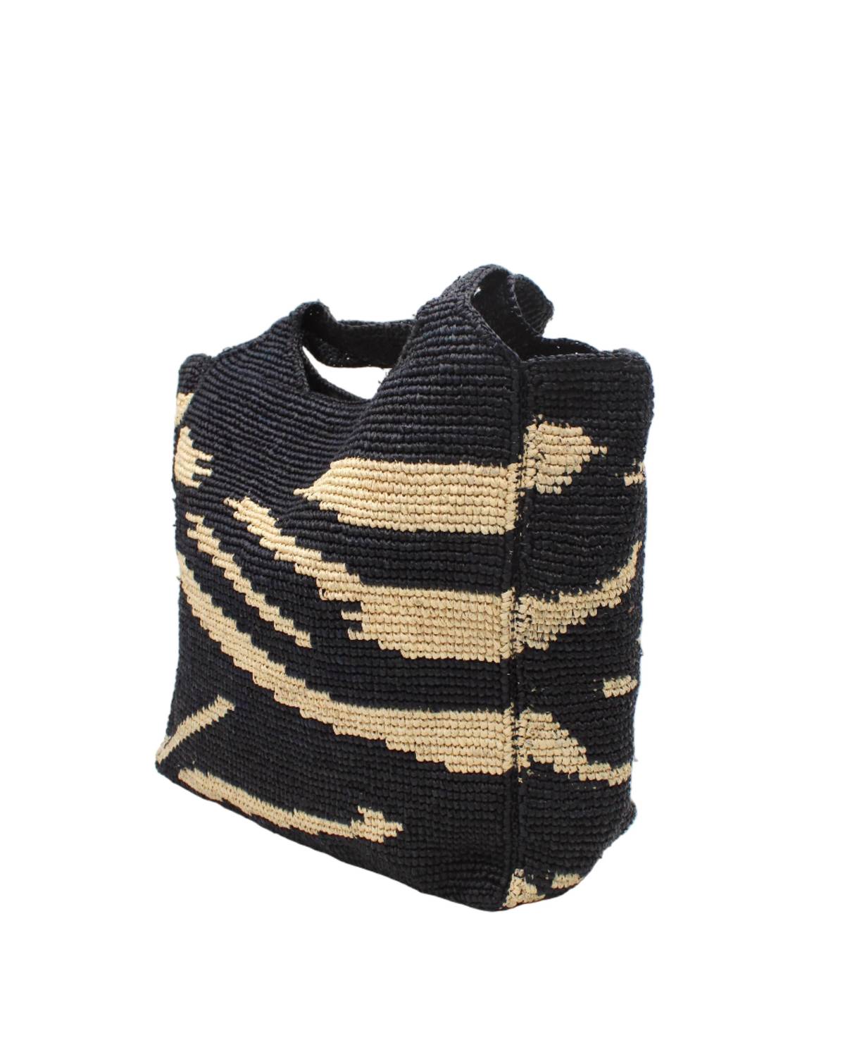 Shebobo - Women's Mamie Raffia Crochet Basket Tote