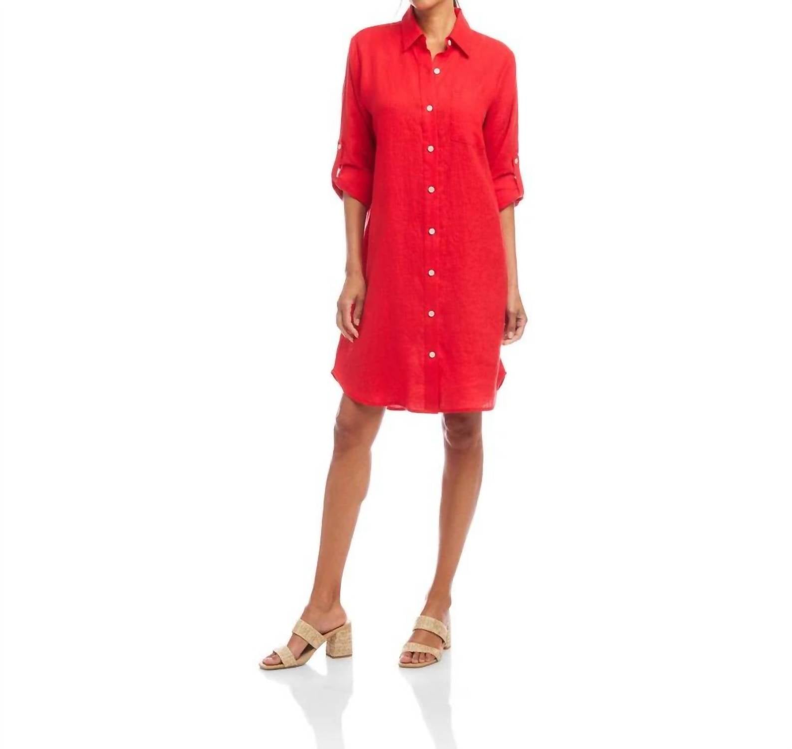 Karen Kane - Linen Shirtdress