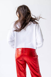 Gameday Social - Arkansas Perkins Chenille Crewneck Top