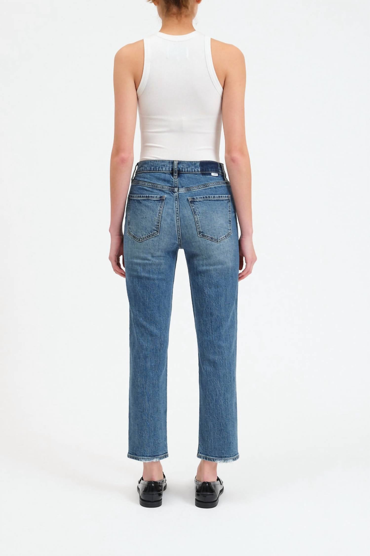 Daze - Straight Up High Rise Straight Leg Jeans