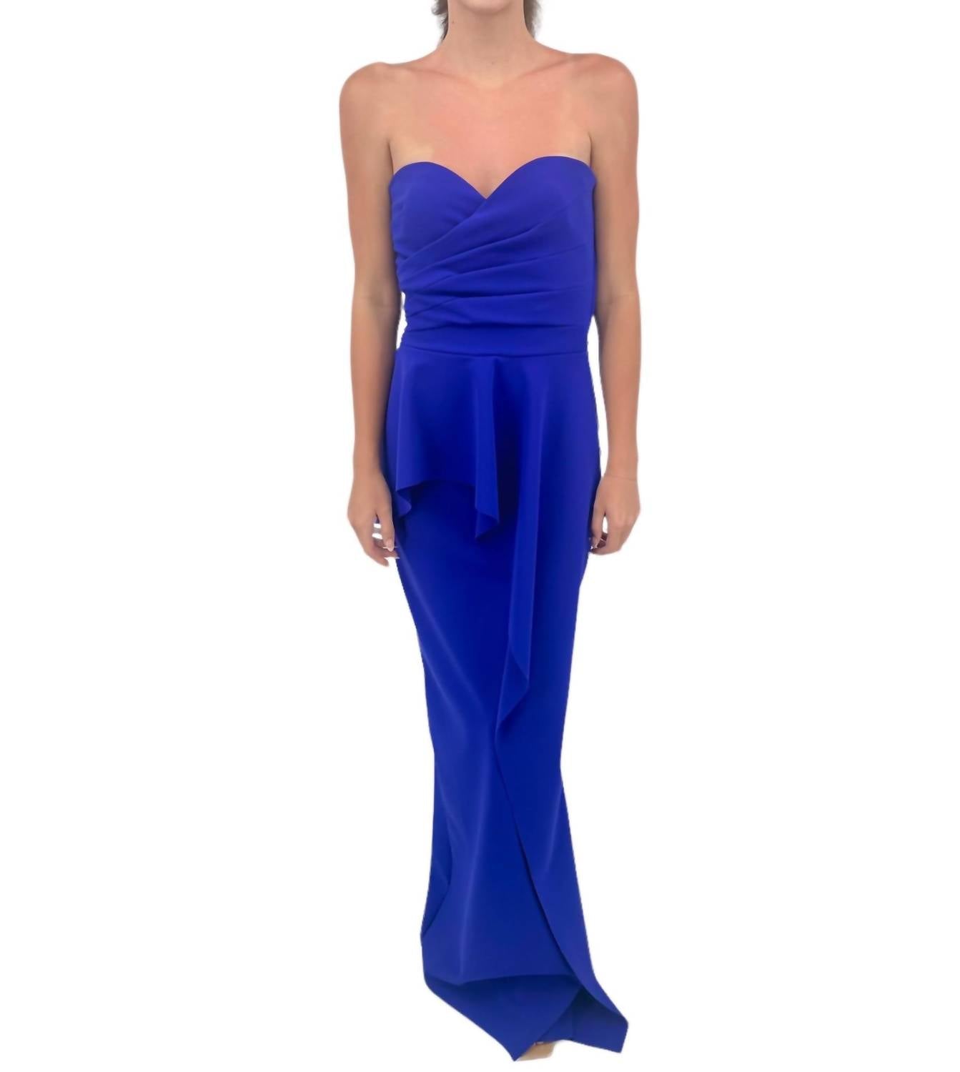 Chiara Boni - Miya Long Zip Jersey Gown