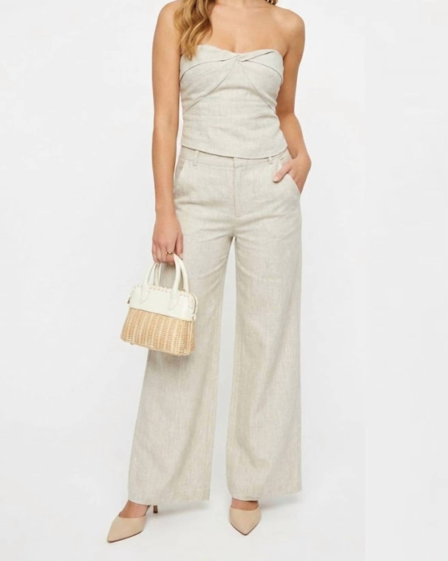 Olivaceous - Victoria Full Length Linen Pants