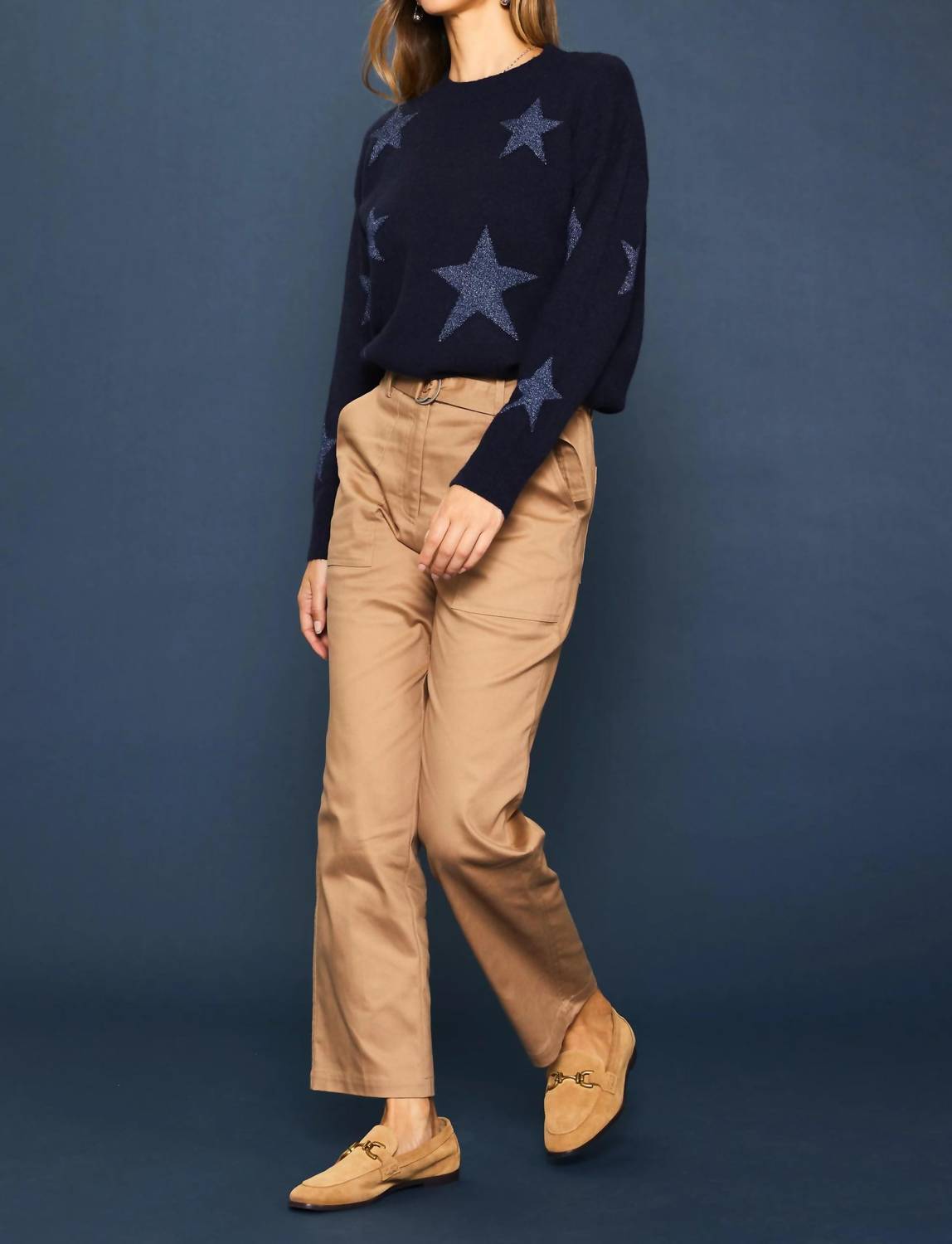 SKIES ARE BLUE Elisabeth Pants in khaki - women's pants - detail view