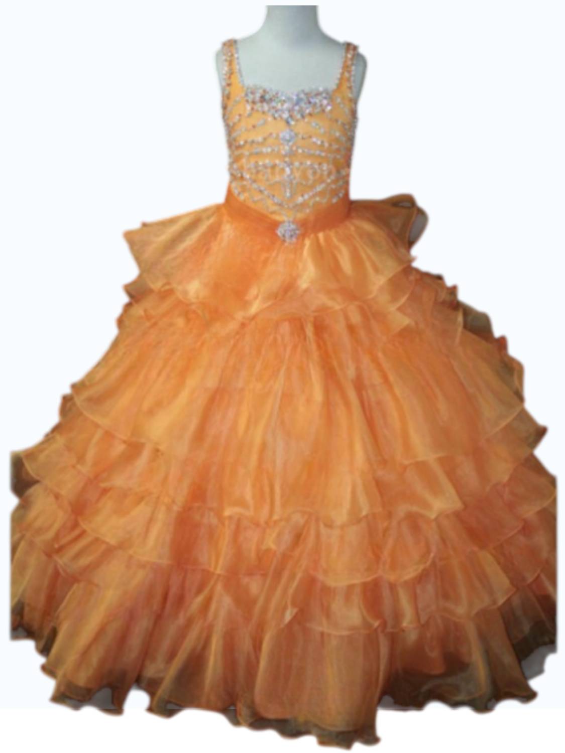 Little Rosie - Girl's Long Pageant Dress