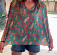 Sterling Kreek - Feather Charm Top