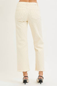 Risen - Tori High Rise Ankle Textured Jeans