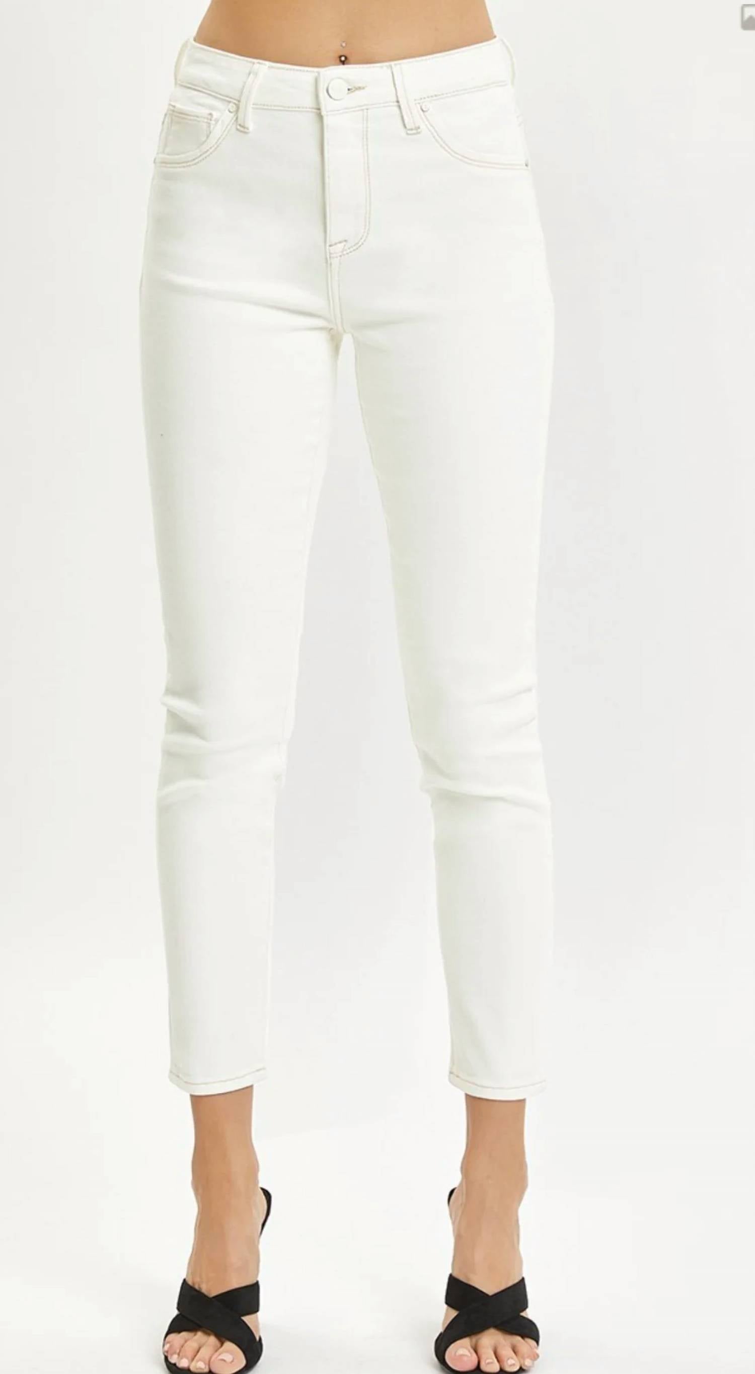 Risen - High Rise Crop Skinny Pants