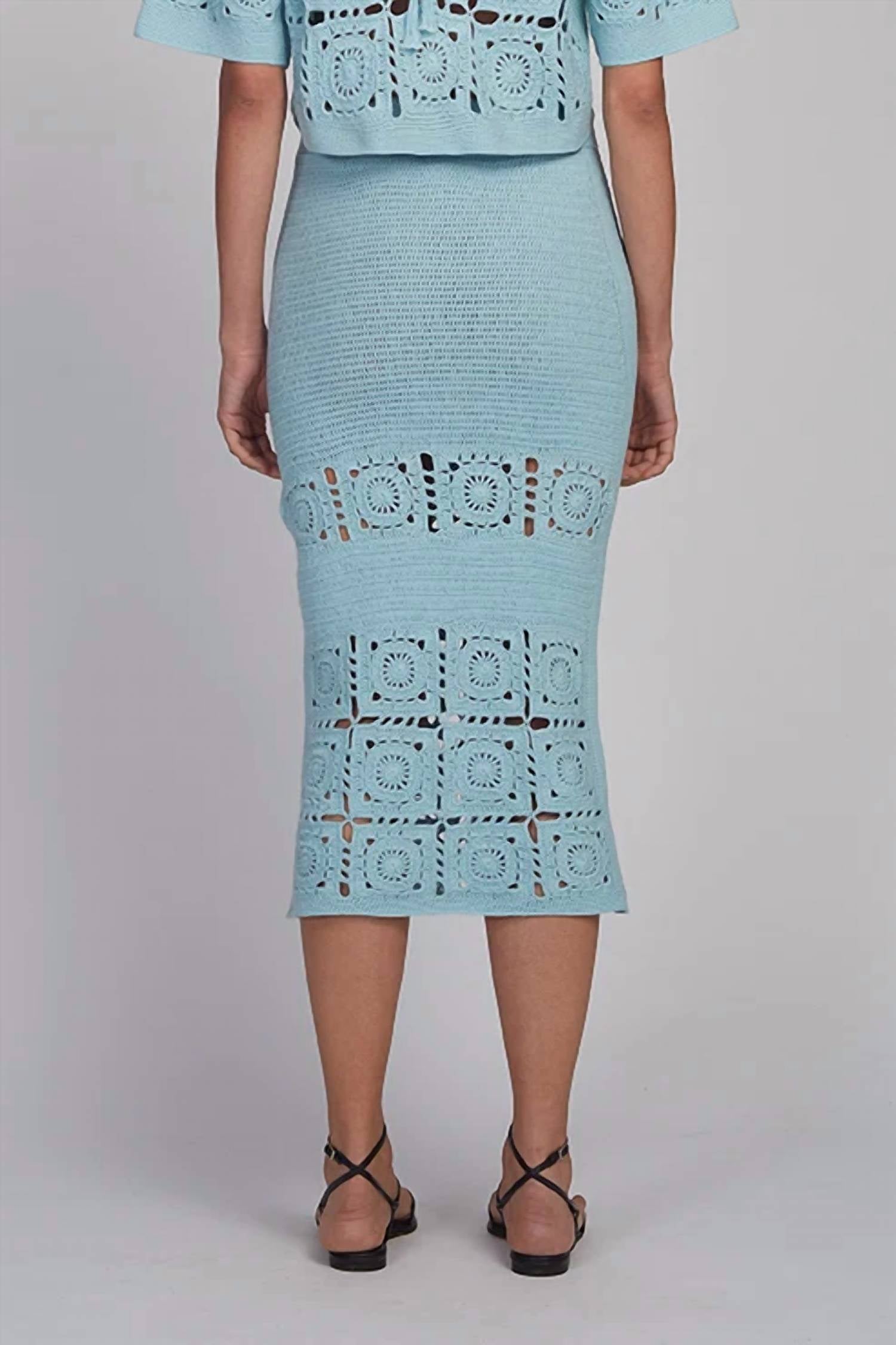 Eleven Six - Jana Crochet Midi Skirt