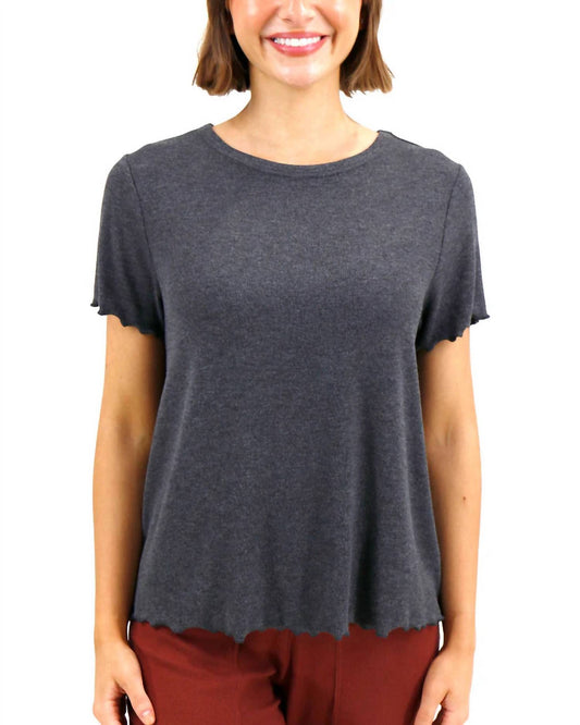 Grace And Lace - Essential Ribbed Relaxed Fit Tee Top