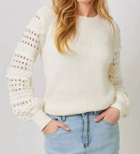 Mystree - Textured Sleeve Sweater