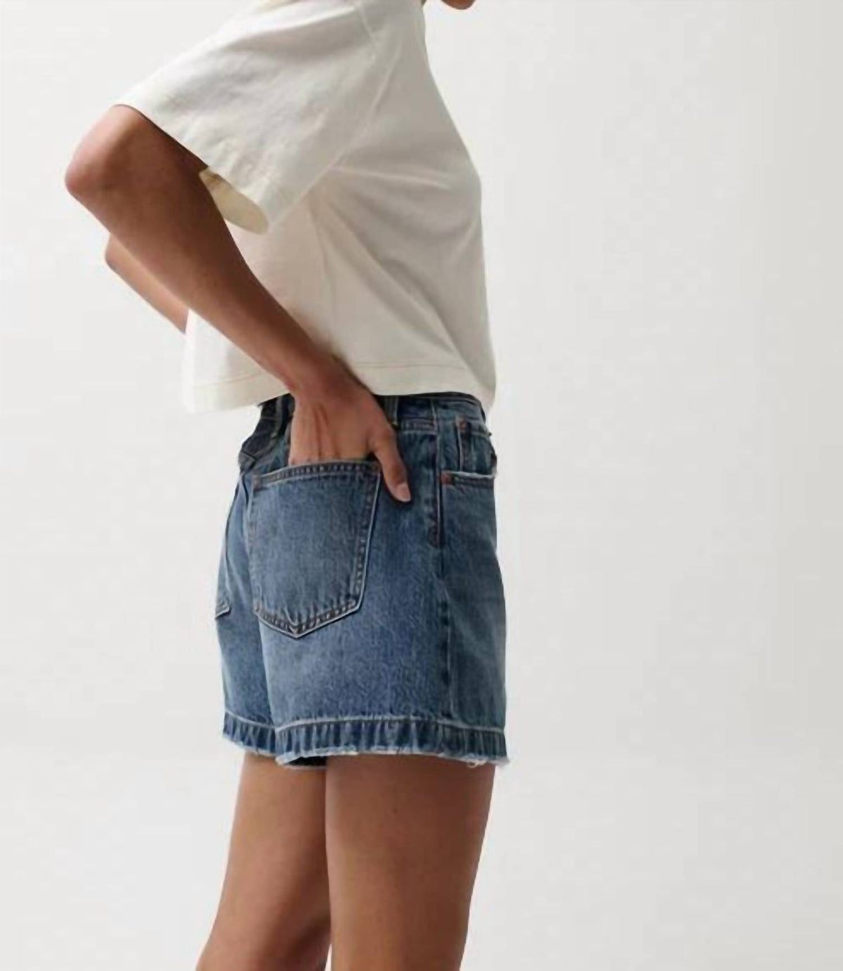 Pistola - Sage High Rise A Line Short