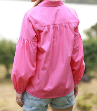 maude vivante Lois Top in azalea - women's blouse - view 4