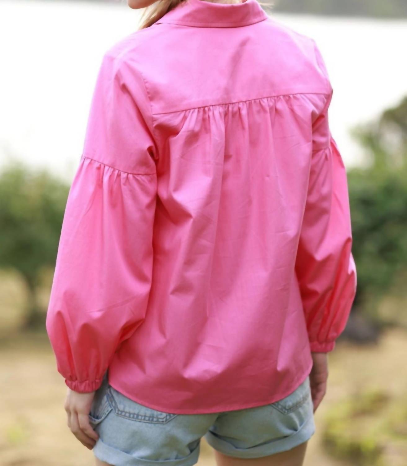 maude vivante Lois Top in azalea - women's blouse - view 4