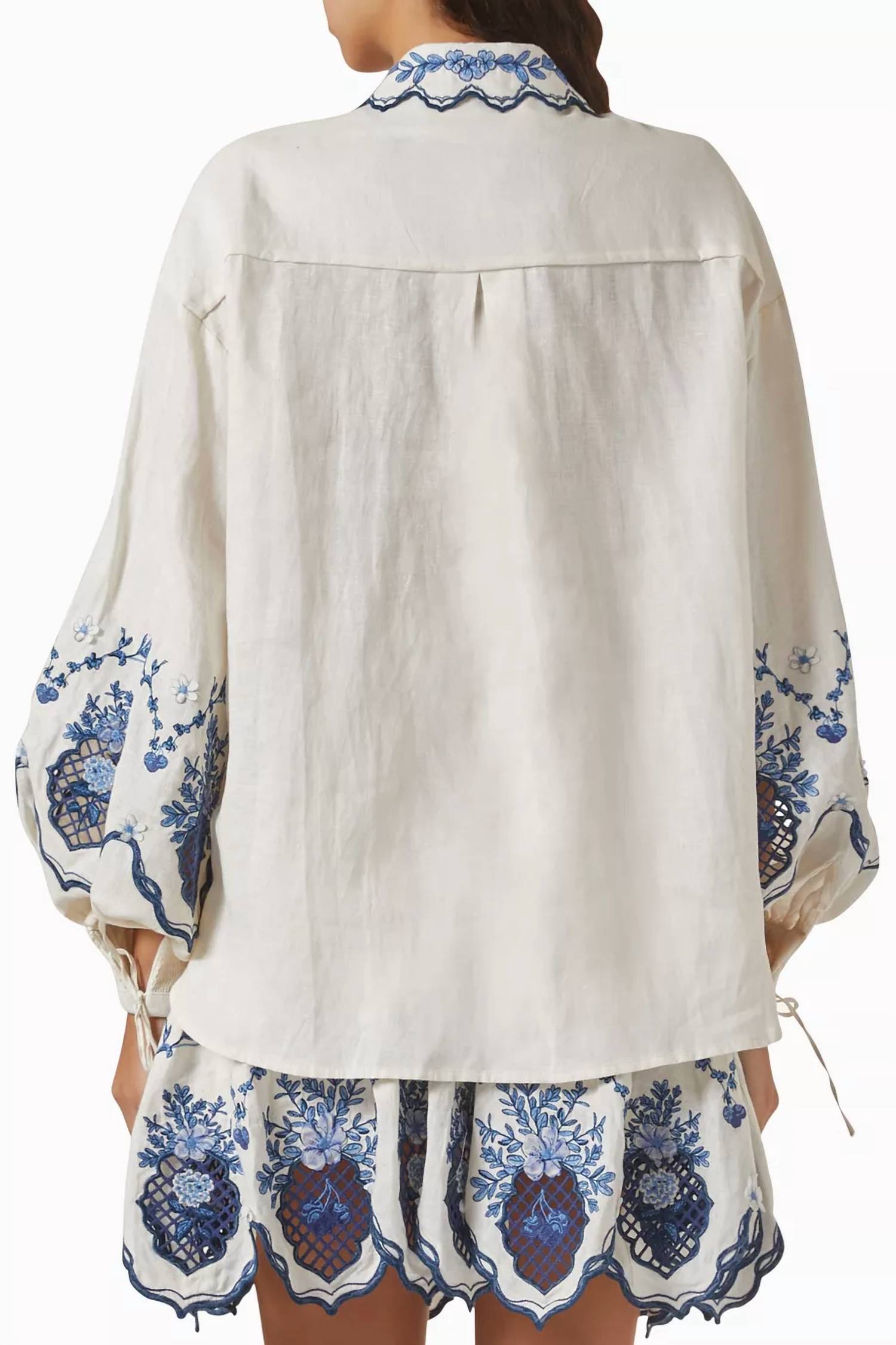 Agua By Agua Bendita - Abadia Wild Long Sleeve Blouse