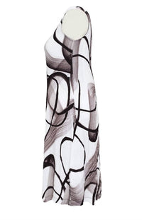 Dolcezza - Women's Abstract Poetry Maxi Dress