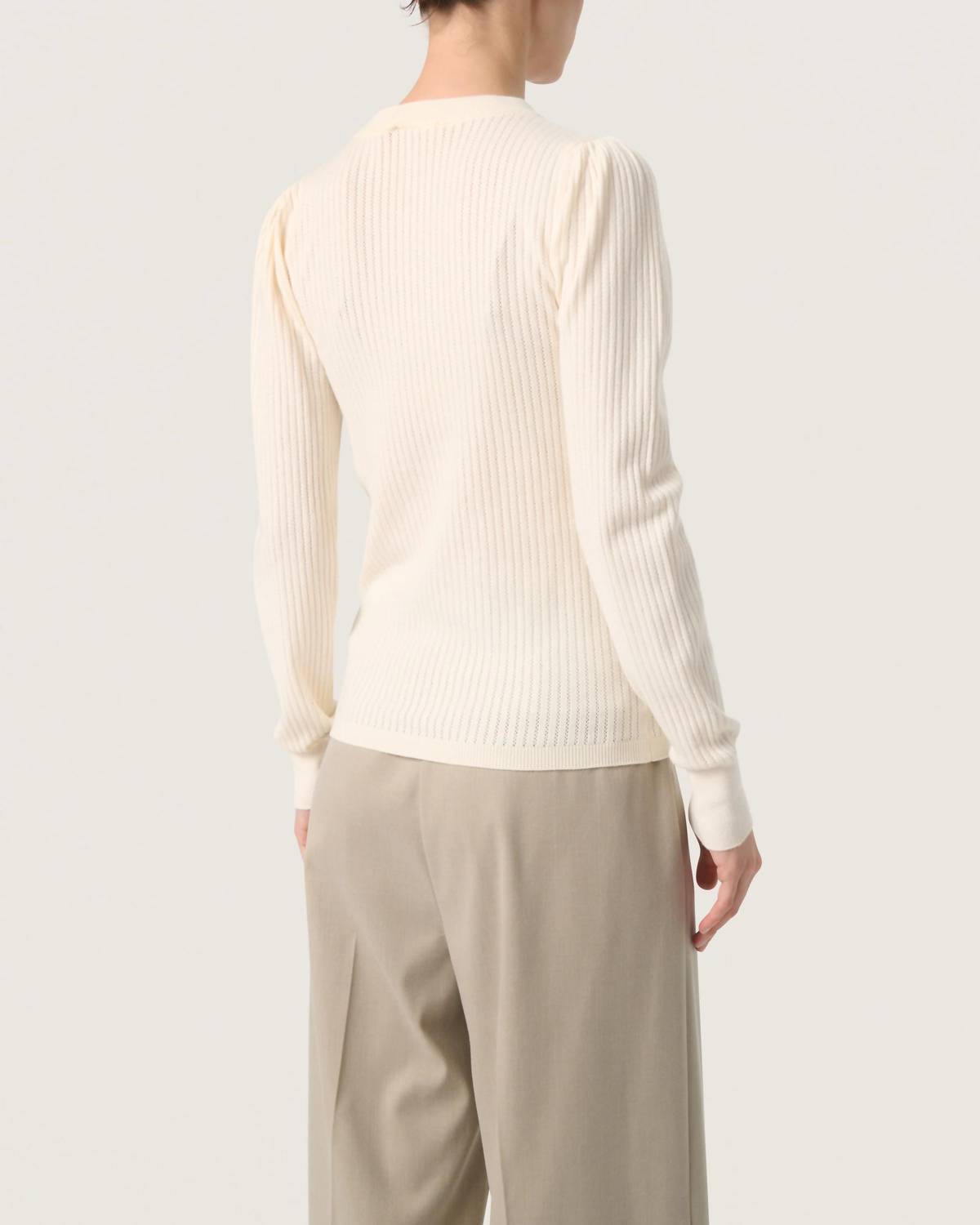 Soaked In Luxury - Spina Slim Fit Crew Neck Pullover Sweater