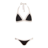 submarine The Little Bikini Set in cream black - women's swimwear - alternate view