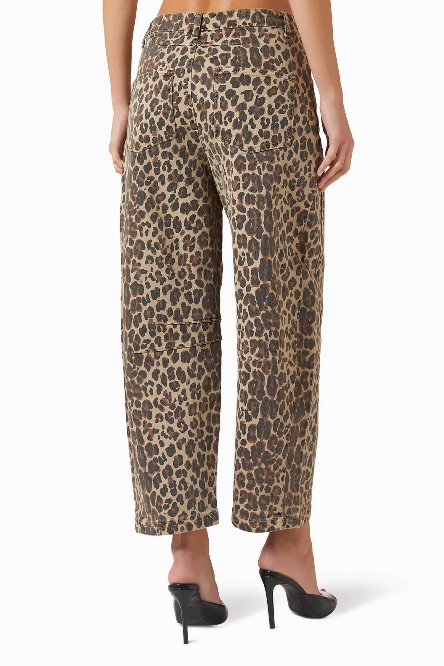 Never Fully Dressed - Leopard Barrel Jean