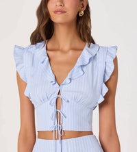 Astr - Zoela Ruffle Trim Top