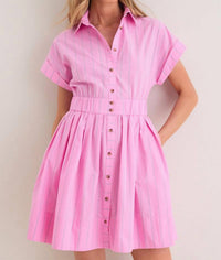 Hunter Bell - Watermelon Stripe Howard Dress