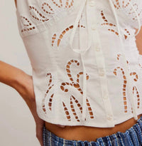 Free People - Sweet Sammi Eyelet Tank