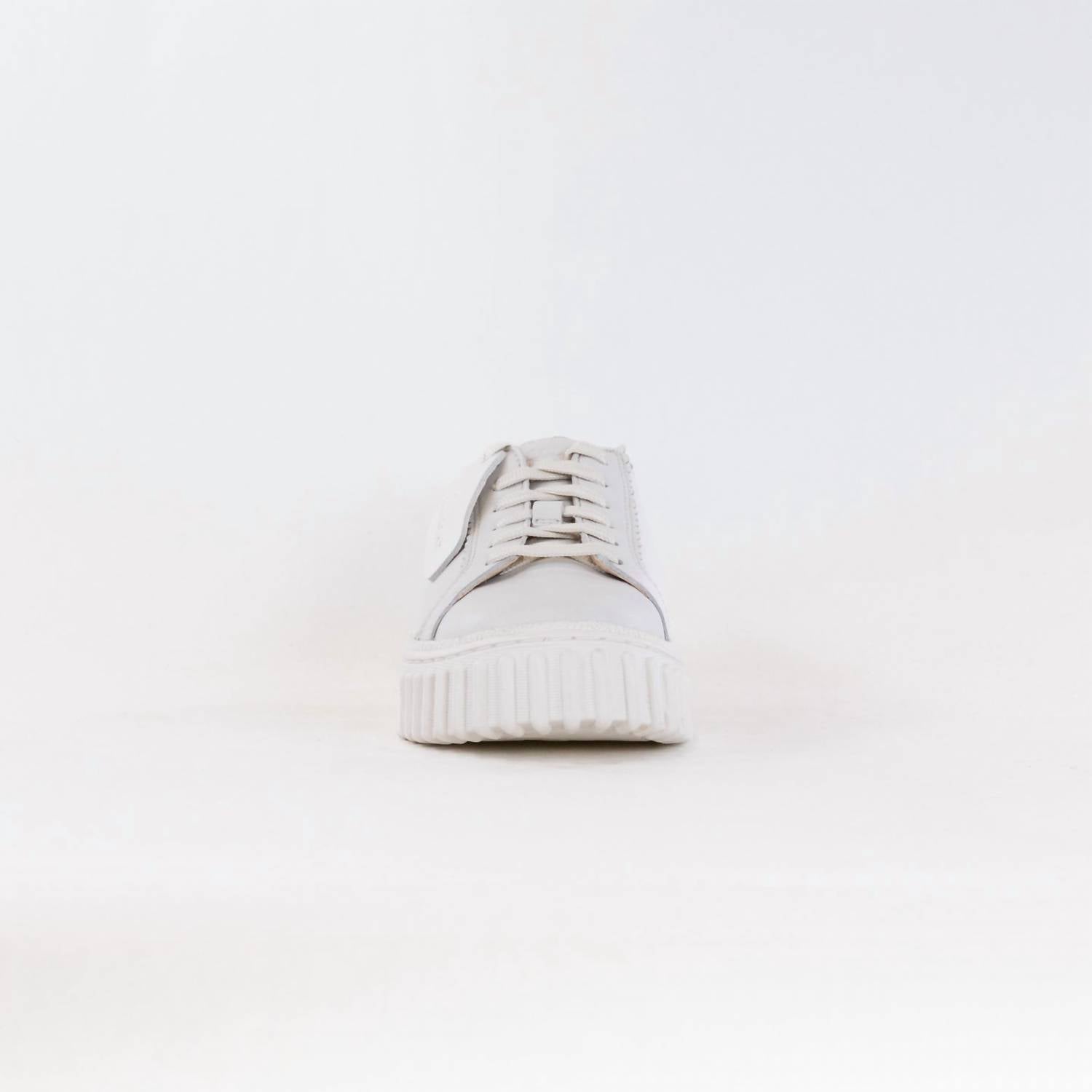 Clarks Women's Mayhill Walk Sneakers in off white leather - women's sneaker - alternate view