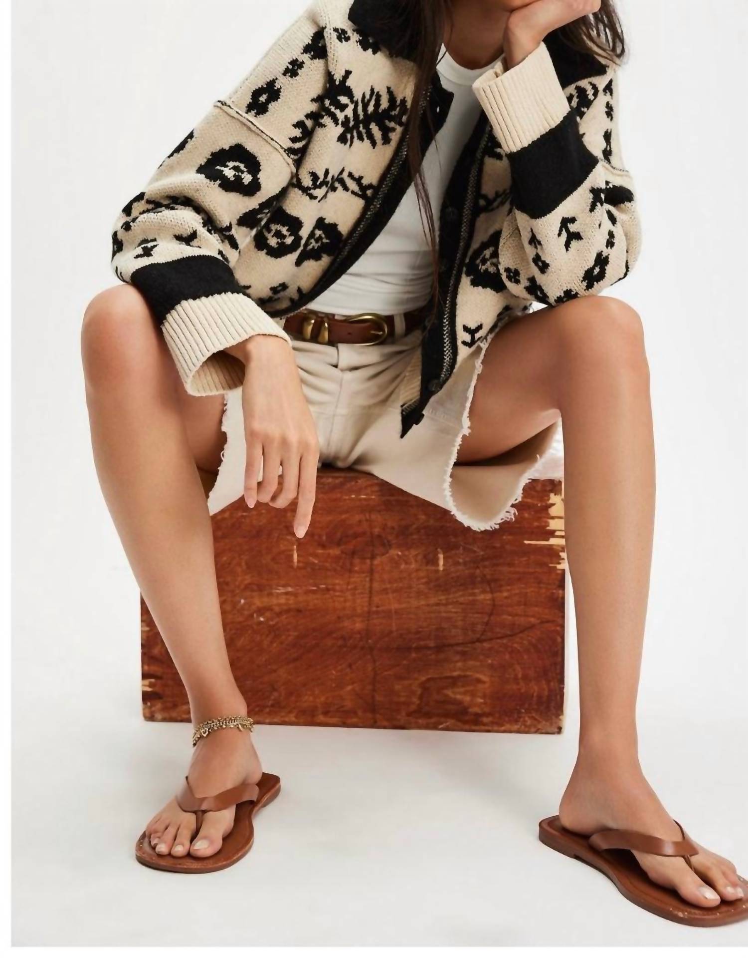 Free People Shelby Cardigan in neutral combo 1 - women's cardigan - view 4