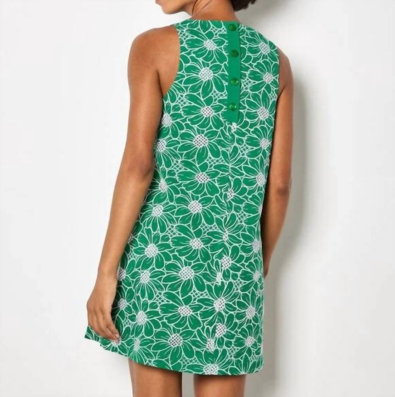 Apricot - Embroidered Floral Shift Dress