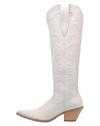 Dingo Women's Raisin Kane Boot in white - women's shoe - detail view