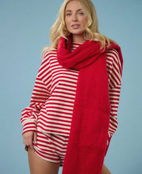 Tcec - Peppermint Stripe Top And Short Set