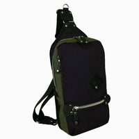 Harvest Label Men's Sling Pack Explorer Bag in black pro - men's bag - detail view