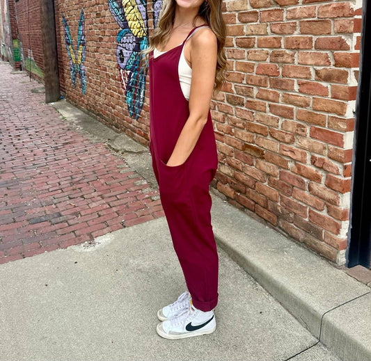 Bucketlist - V-neck Jersey Jumpsuit