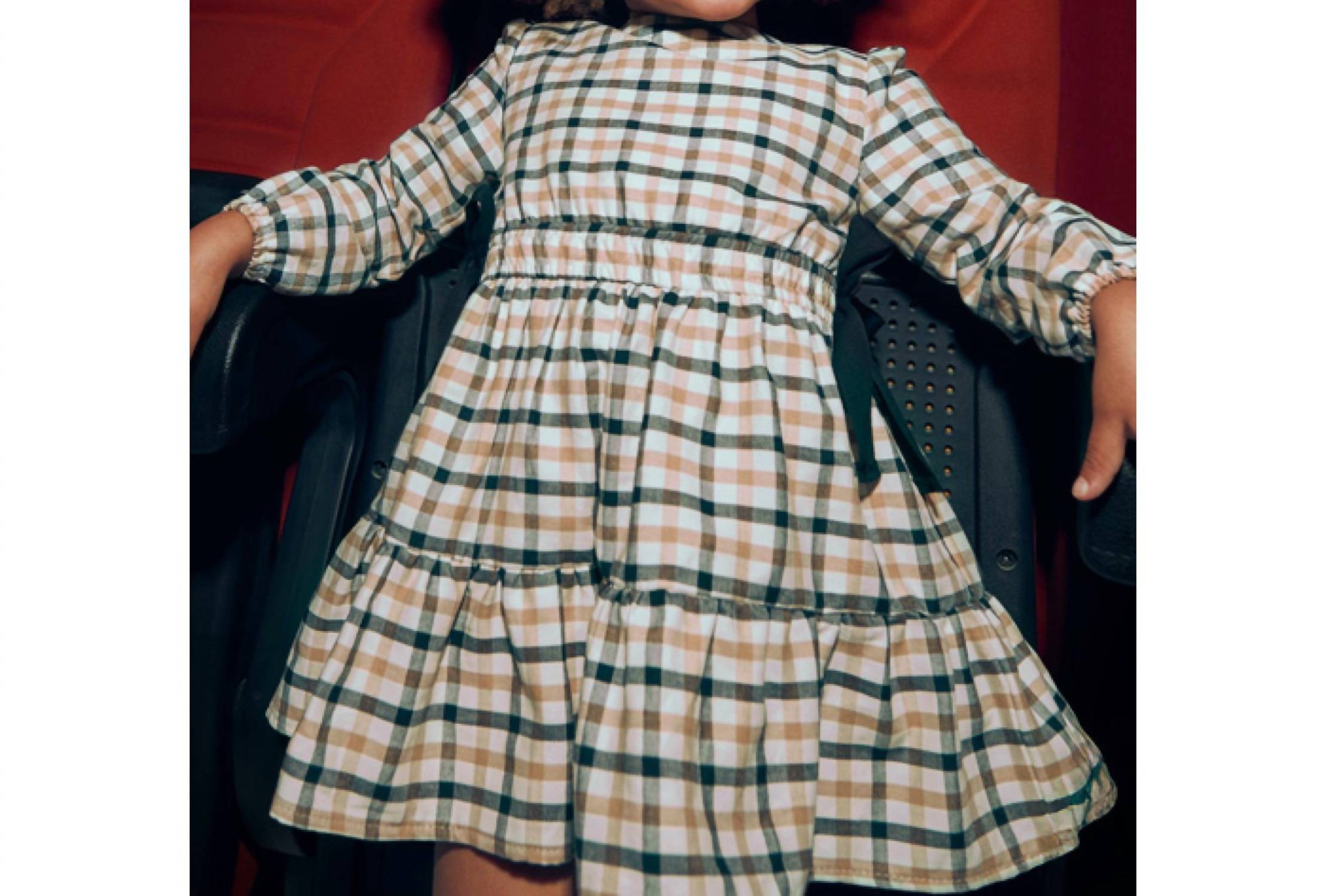 Mayoral - Toasted Almond Plaid Dress