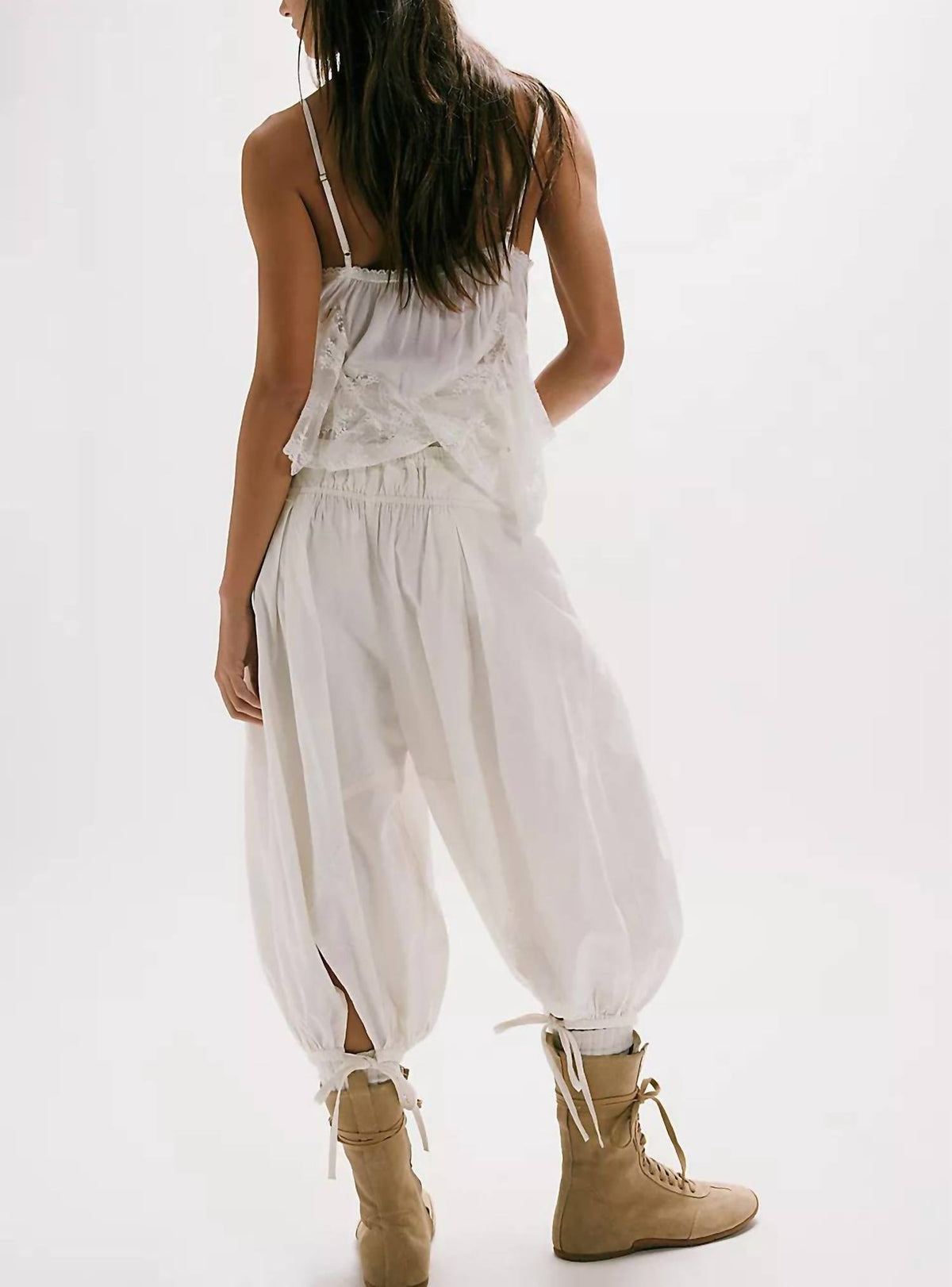Free People - Calle Bubble Cropped Cotton Poplin Pants