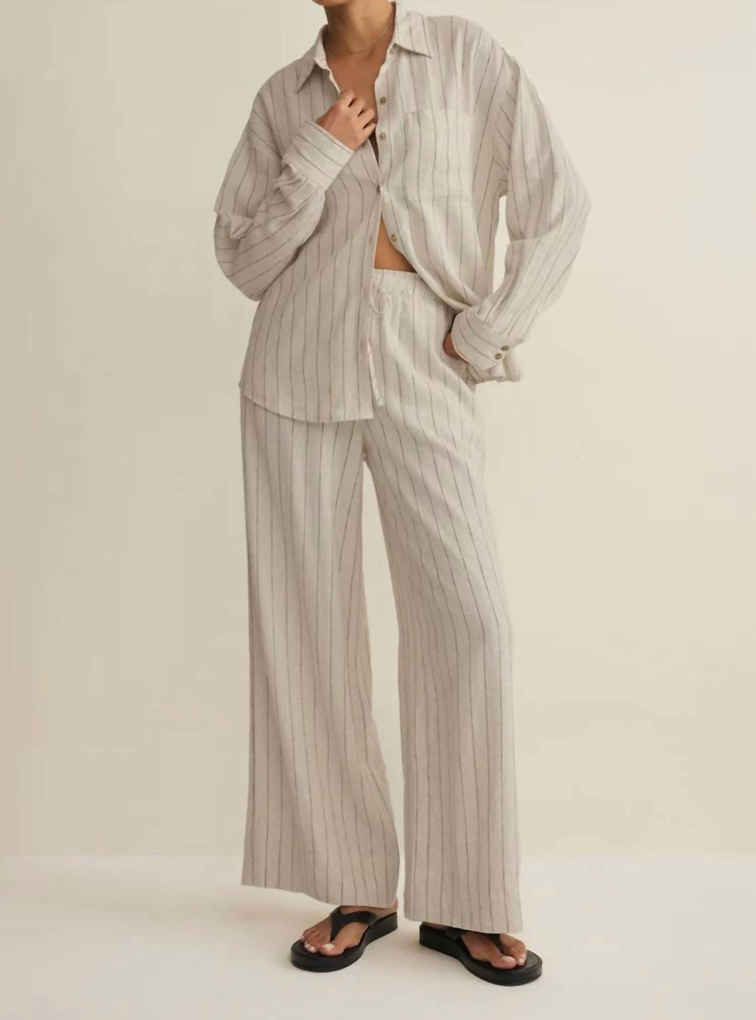 Z Supply - HENRI STRIPED WIDE LEG PANT